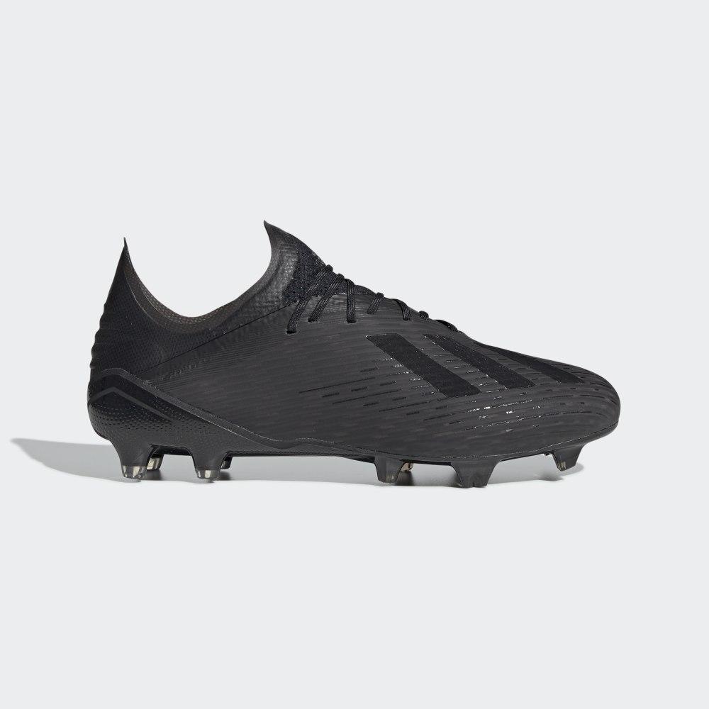Ghete Fotbal Adidas X 19.1 Firm Ground Dama Romania - Negrii/Argintii Metal F35314